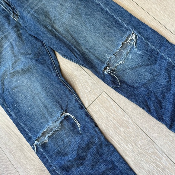 Lowrys Farm Japanese Brand Distressed Straight Jeans Women’s Size 4 - Picture 4 of 12